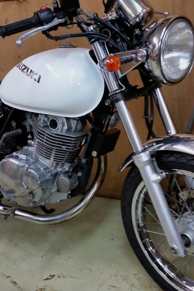 ETCロックケース取り付け例 スズキST250 E