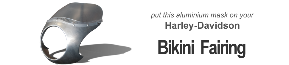 アルミ製ビキニカウル bikini fairing for Harley-Davidson